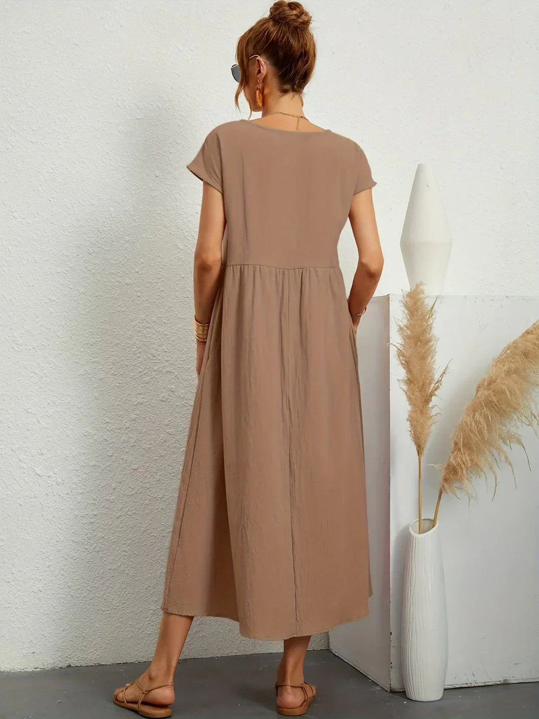 Robin | Light Cotton Dress with Pockets