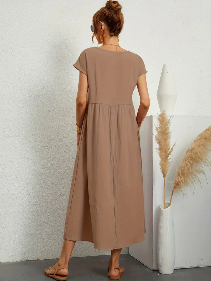 Robin | Light Cotton Dress with Pockets