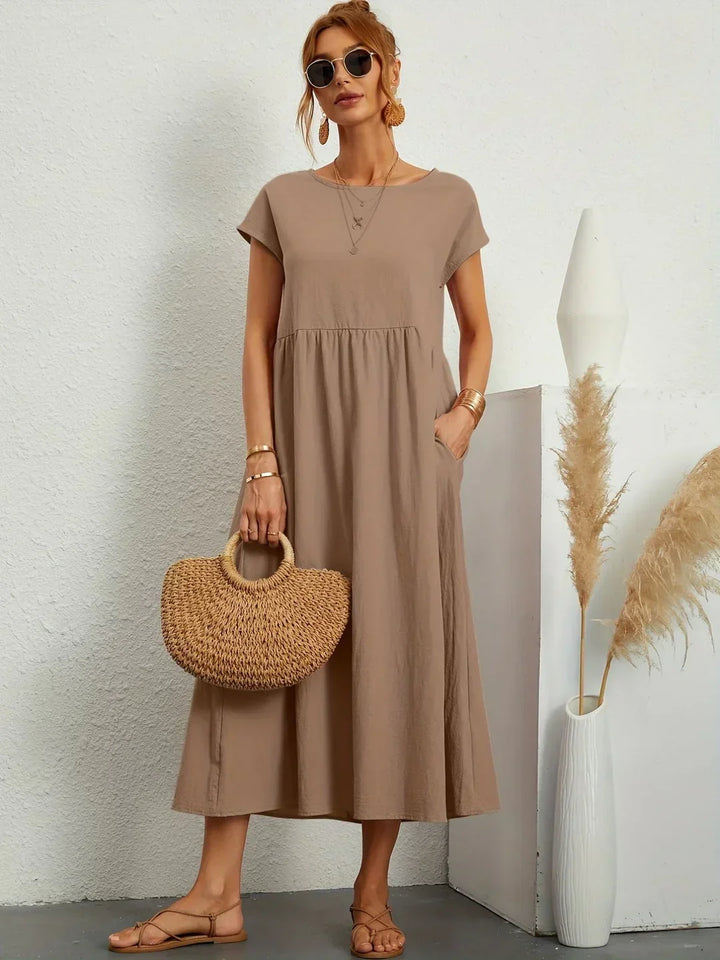 Robin | Light Cotton Dress with Pockets