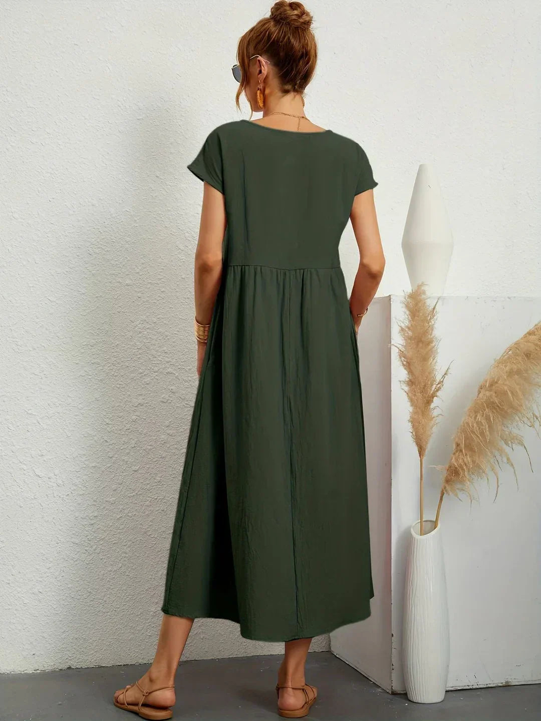 Robin | Light Cotton Dress with Pockets