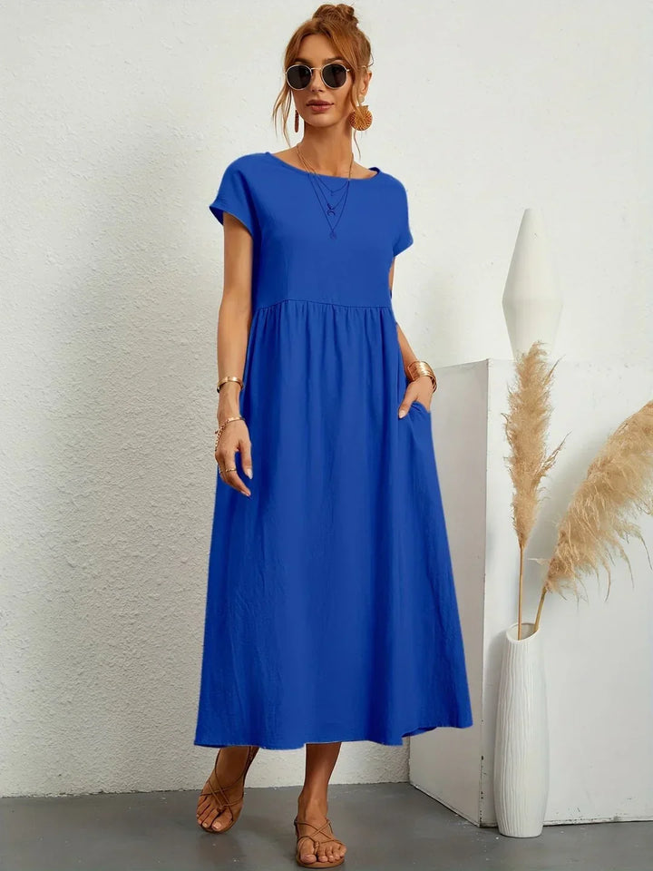 Robin | Light Cotton Dress with Pockets
