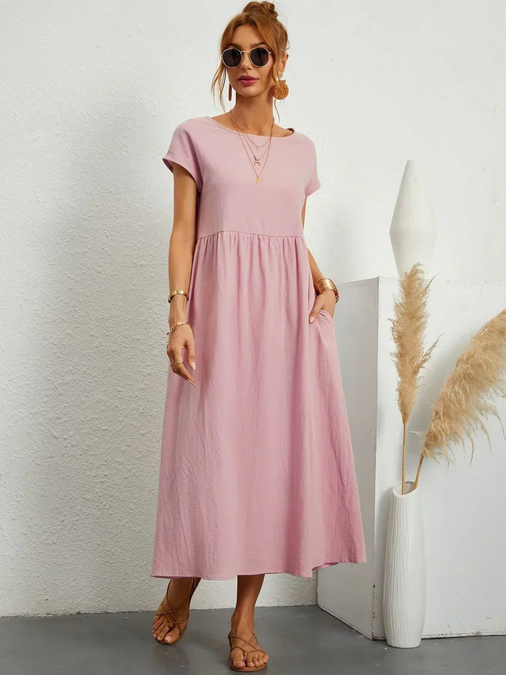 Robin | Light Cotton Dress with Pockets