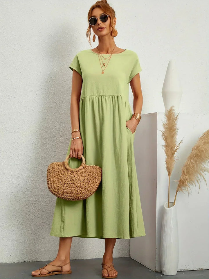 Robin | Light Cotton Dress with Pockets