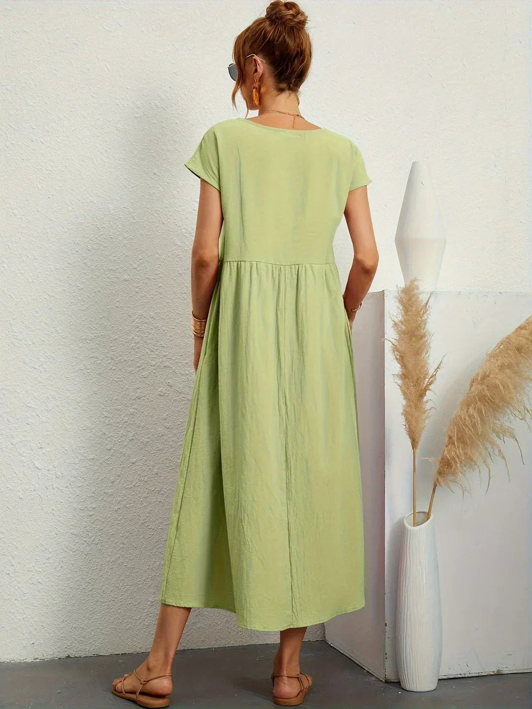 Robin | Light Cotton Dress with Pockets