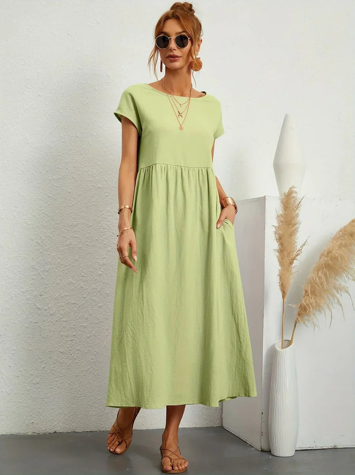 Robin | Light Cotton Dress with Pockets
