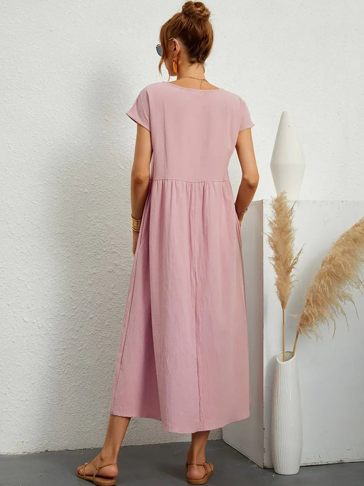 Robin | Light Cotton Dress with Pockets