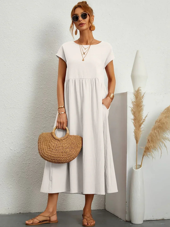 Robin | Light Cotton Dress with Pockets