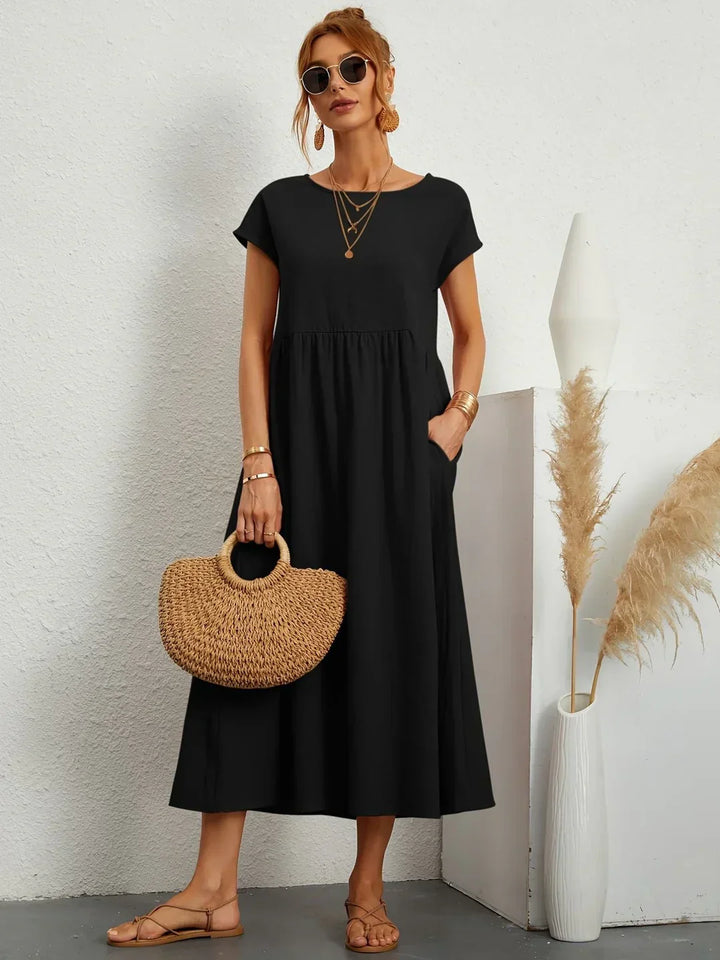 Robin | Light Cotton Dress with Pockets