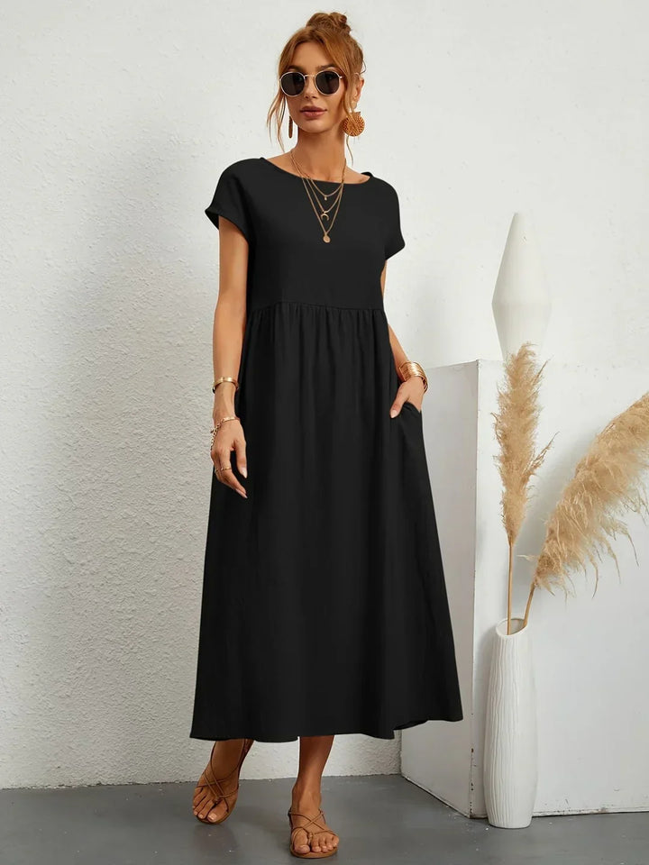 Robin | Light Cotton Dress with Pockets