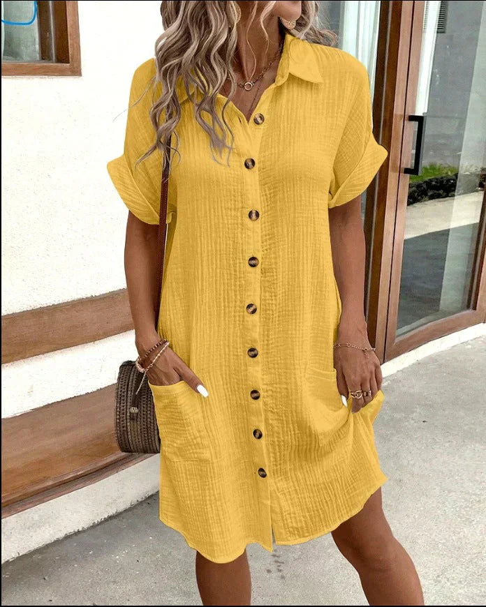 Micah | Lightweight Shirt Dress