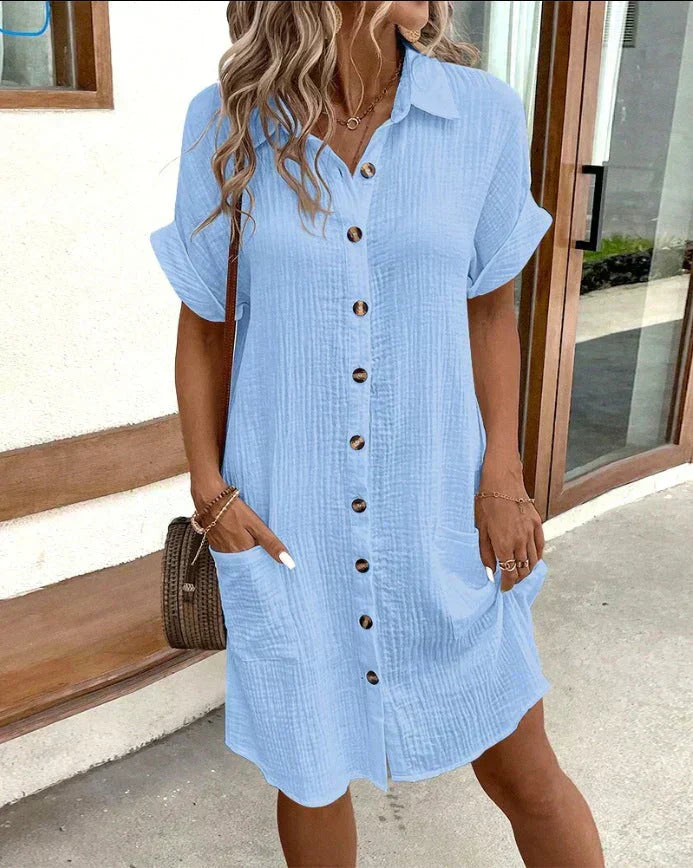 Micah | Lightweight Shirt Dress