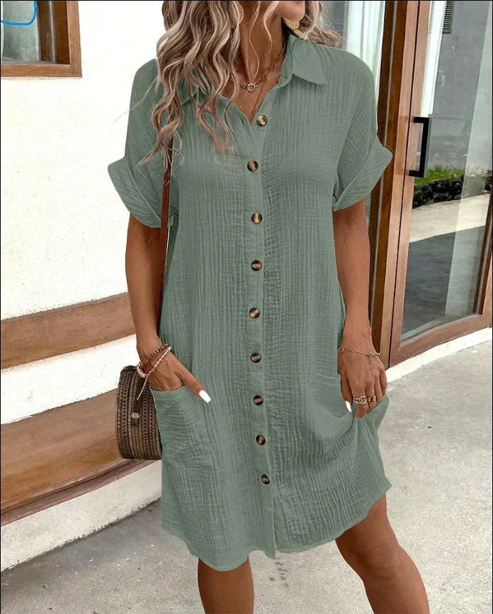 Micah | Lightweight Shirt Dress