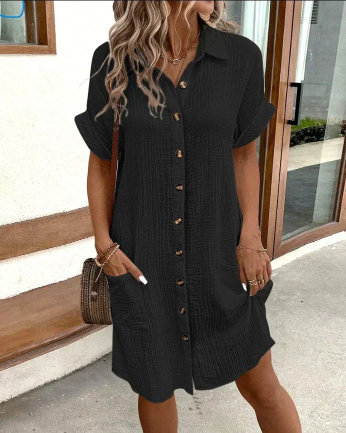 Micah | Lightweight Shirt Dress