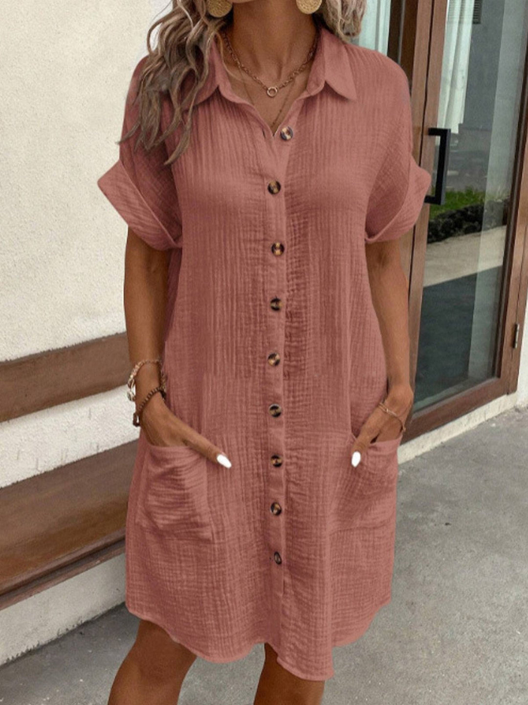 Micah | Lightweight Shirt Dress