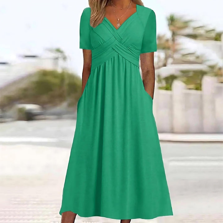 Isadora | Elegant  A - Line Midi Dress