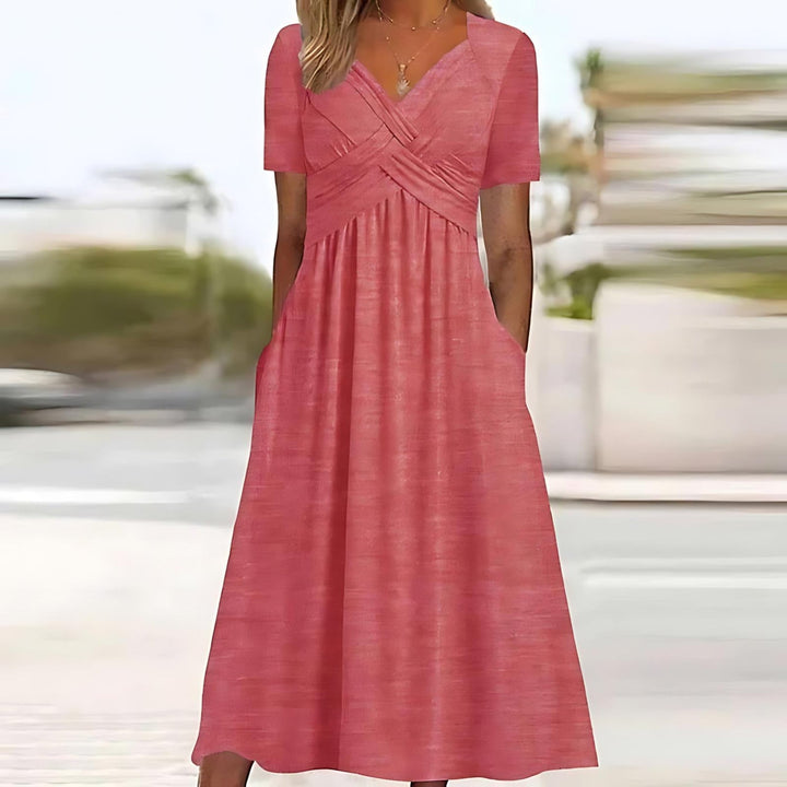 Isadora | Elegant  A - Line Midi Dress
