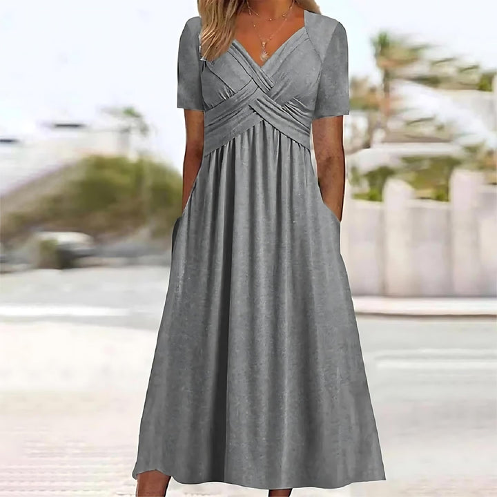Isadora | Elegant  A - Line Midi Dress