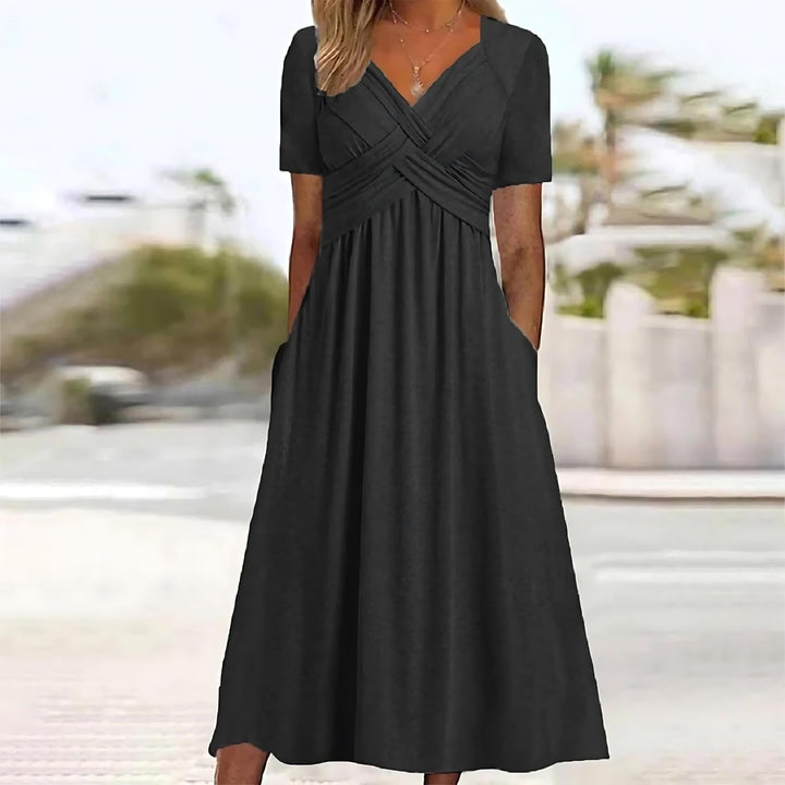 Isadora | Elegant  A - Line Midi Dress