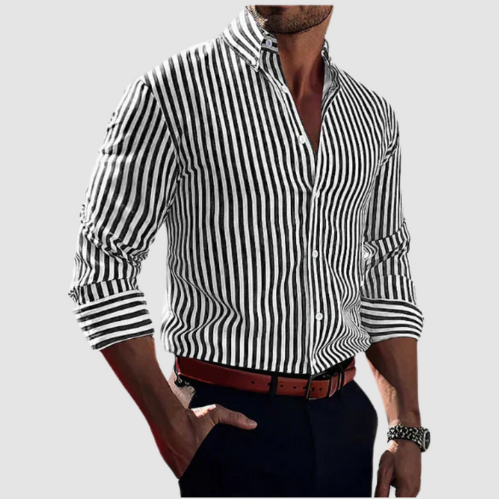 Nate™ Stylish Striped Dress Shirt