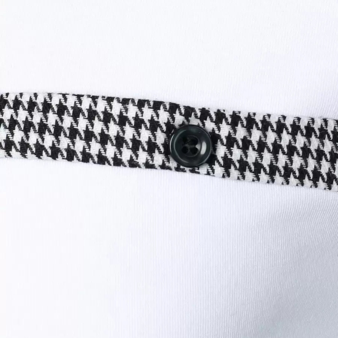 Matteo™ Houndstooth Pattern Polo Shirt