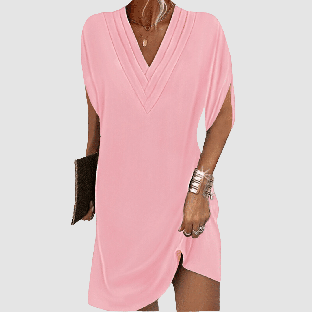 Alysa™ Chic Half-Sleeve Dress