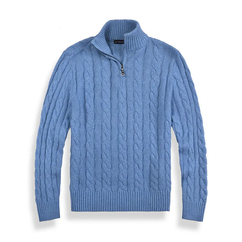 Colyn™ Vintage-Inspired Half-Zip Sweater