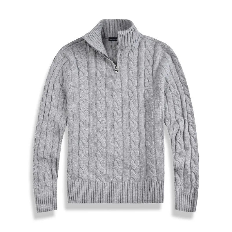 Colyn™ Vintage-Inspired Half-Zip Sweater
