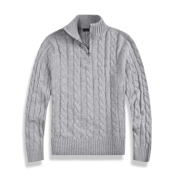 Colyn™ Vintage-Inspired Half-Zip Sweater