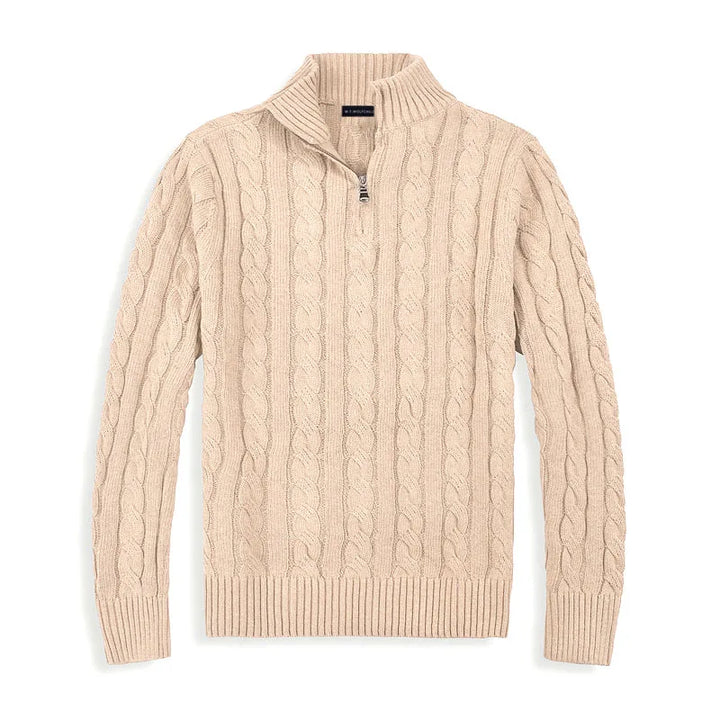 Colyn™ Vintage-Inspired Half-Zip Sweater
