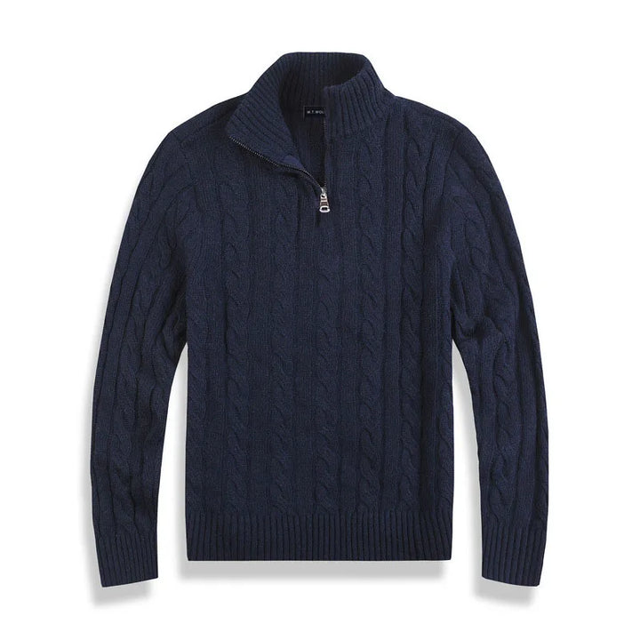Colyn™ Vintage-Inspired Half-Zip Sweater