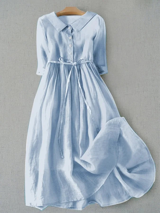 Hannah | Women's Summer Lace-Up Waist Dress