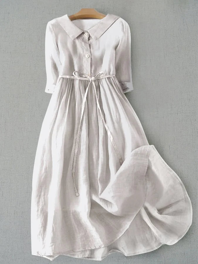 Hannah | Women's Summer Lace-Up Waist Dress