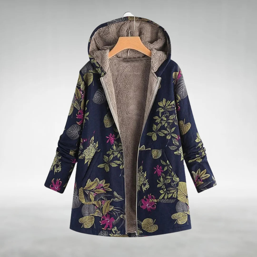 Hailey | Soft Floral Fleece Jacket
