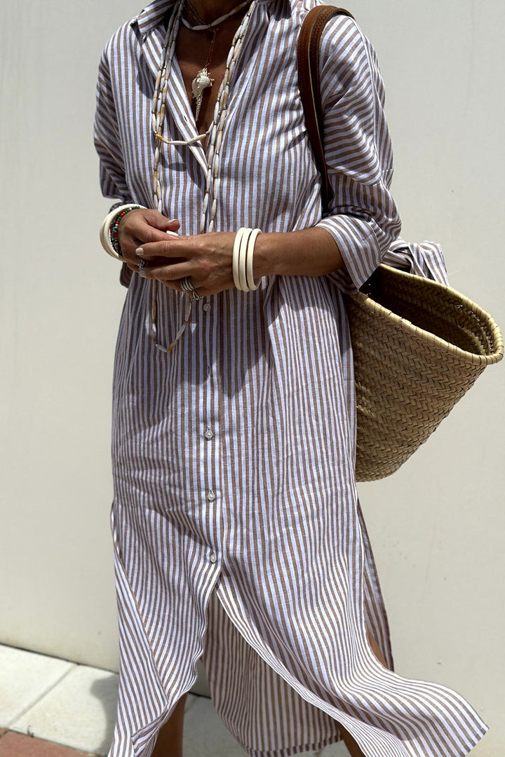 Sheena | Timeless Striped Shirtdress