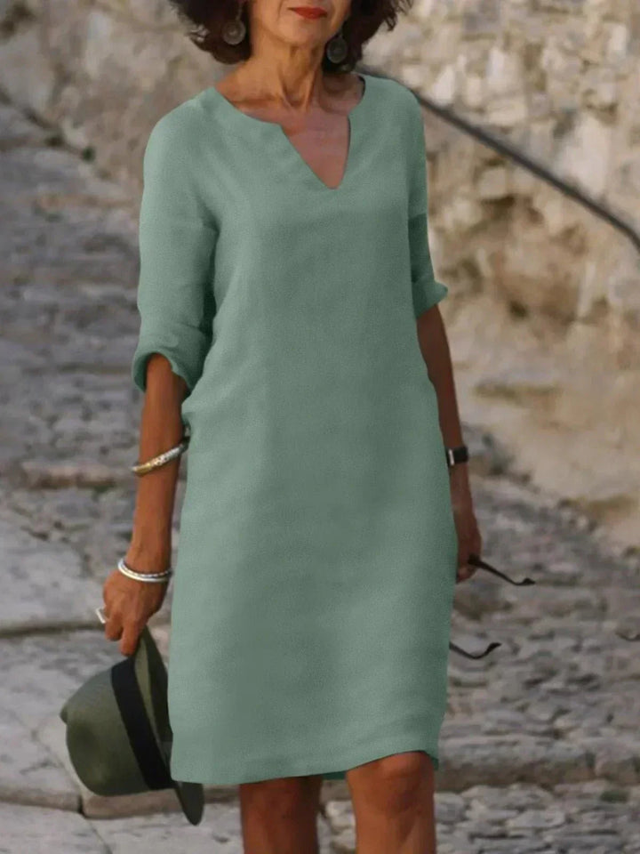 Beth™ | Comfort V-Neck Dress