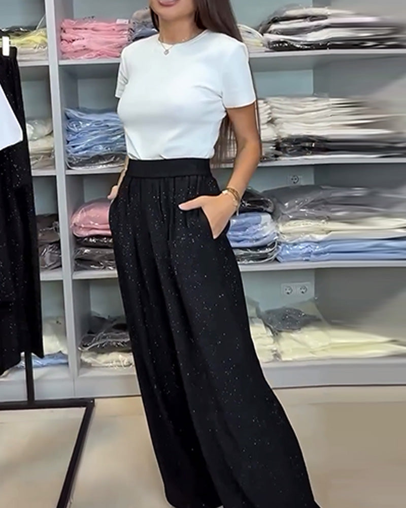 Naomi | Chic High-Waisted Wide-Leg Trousers
