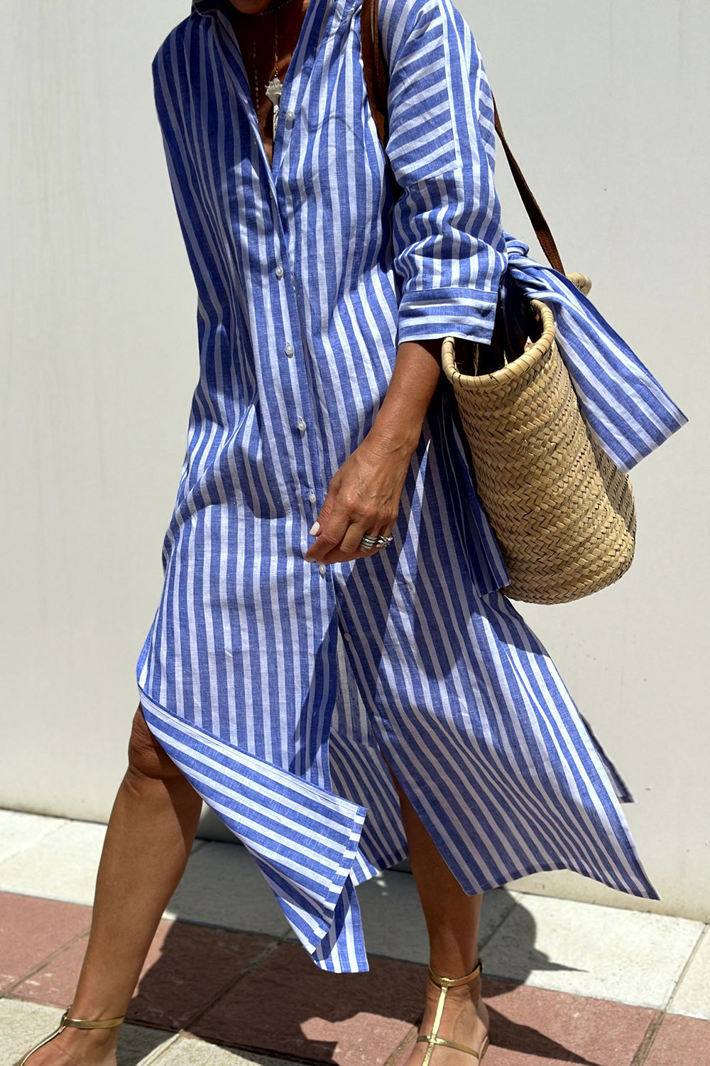 Sheena | Timeless Striped Shirtdress