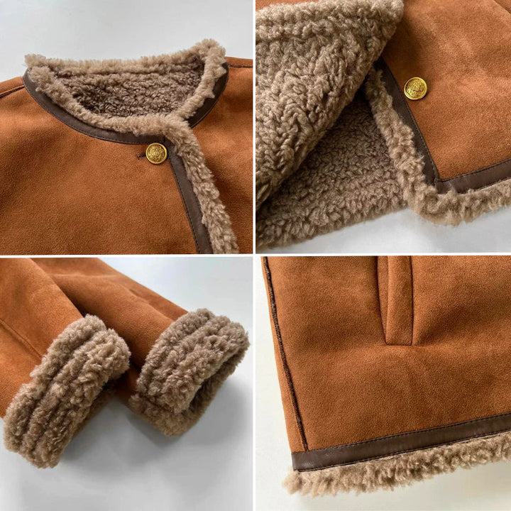 Ella | Stylish Shearling-Lined Winter Coat
