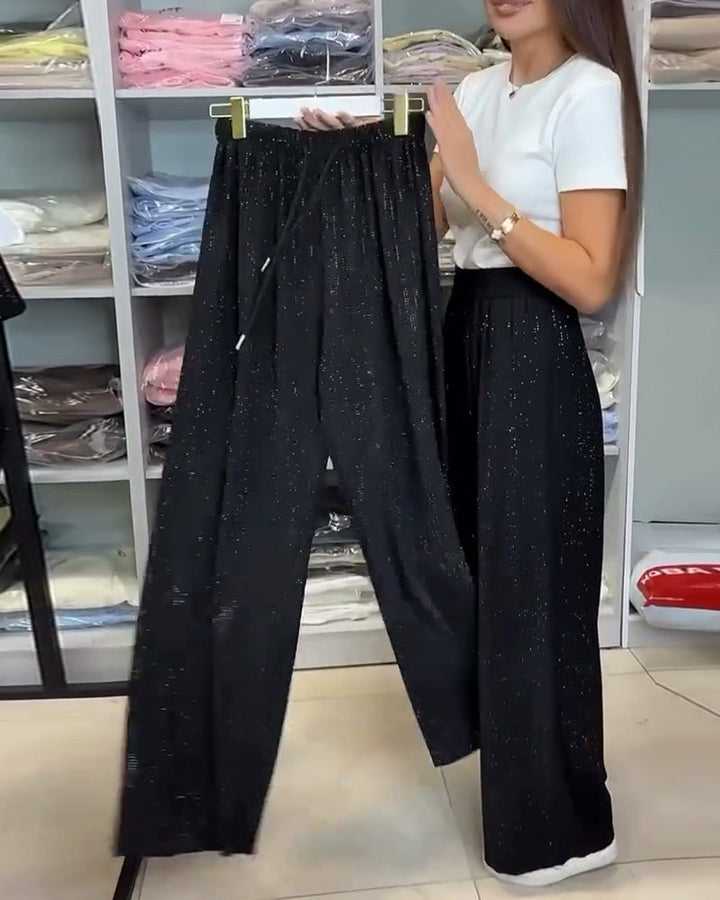 Naomi | Chic High-Waisted Wide-Leg Trousers