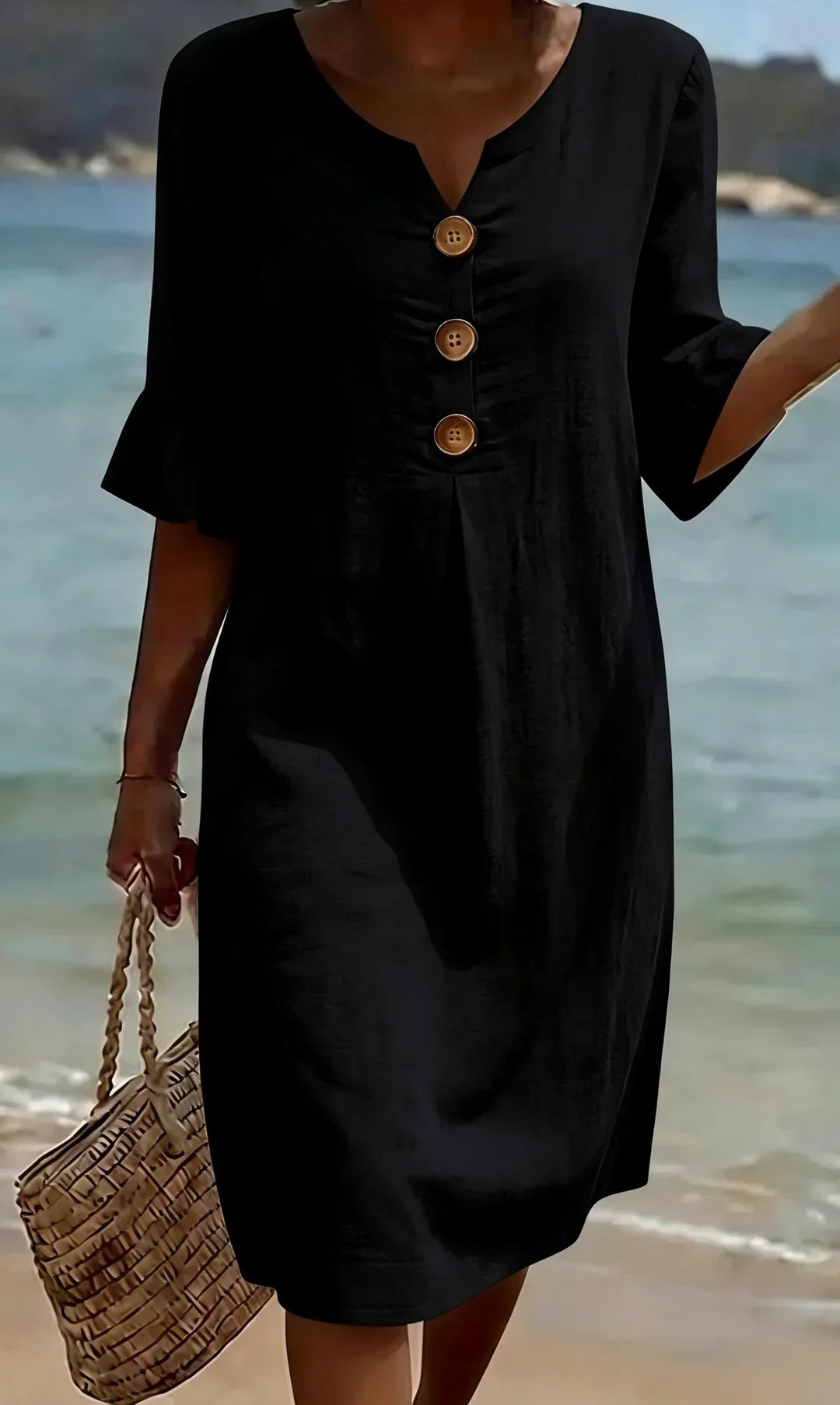 Mila | Textured Long Sleeve Dress