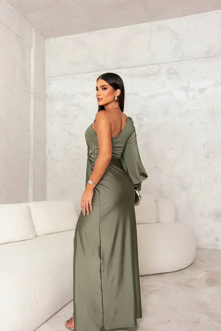 Aria | Chic One-Shoulder Maxi Gown