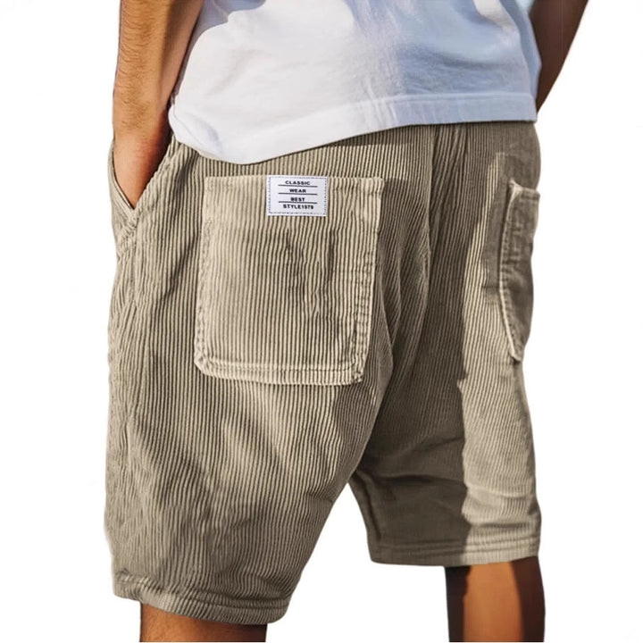 Taylor Short with Ribbed Texture and Patch Pockets