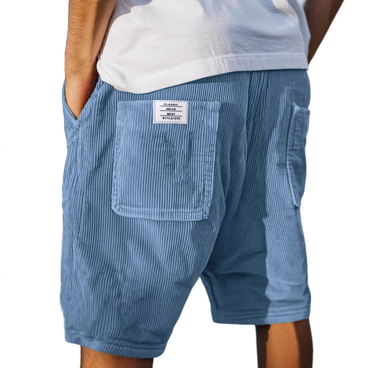 Taylor Short with Ribbed Texture and Patch Pockets