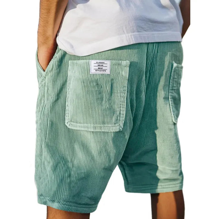 Taylor Short with Ribbed Texture and Patch Pockets