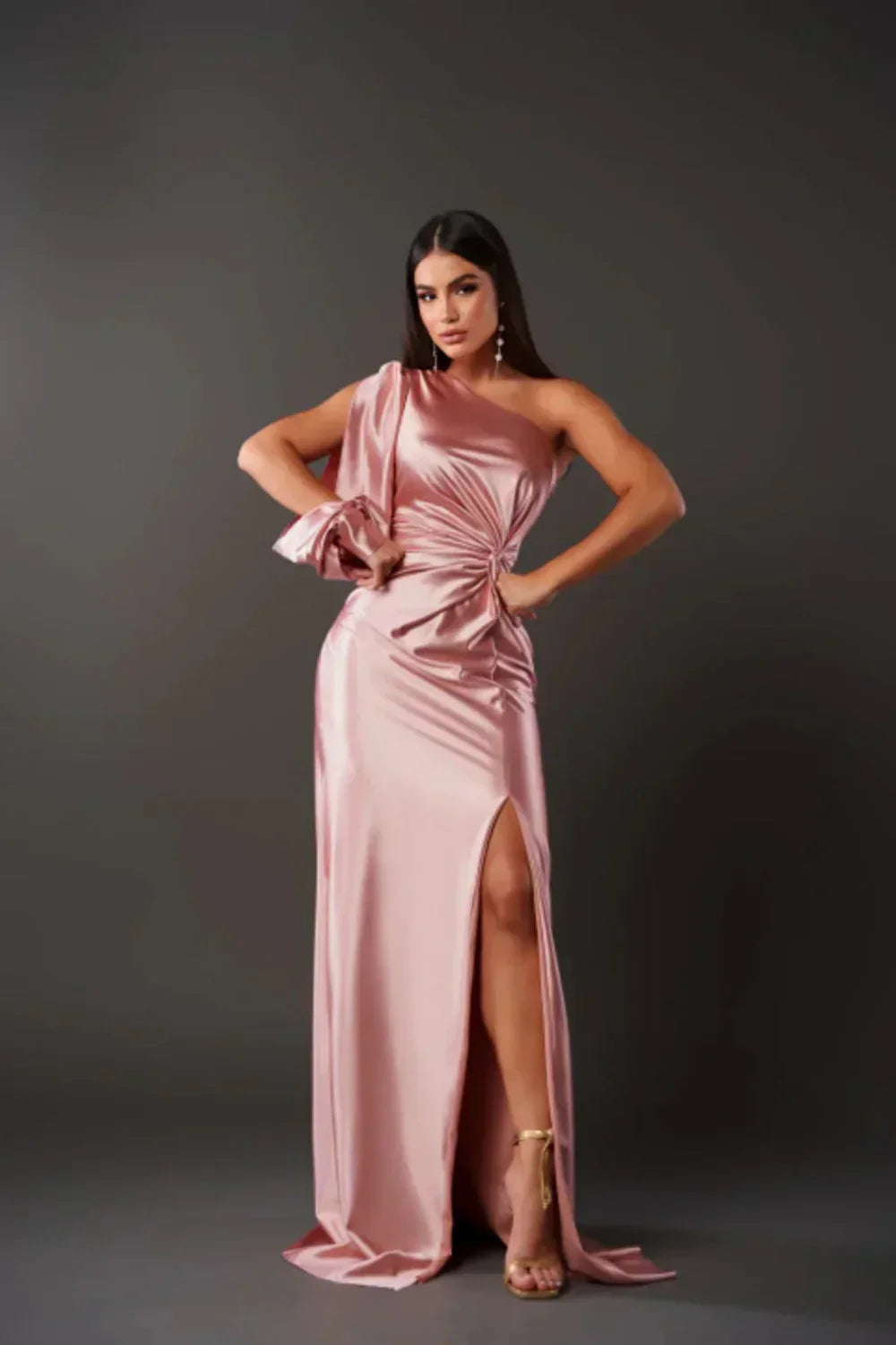 Aria | Chic One-Shoulder Maxi Gown